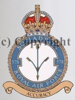 Coat of arms (crest) of the No 578 Squadron, Royal Air Force