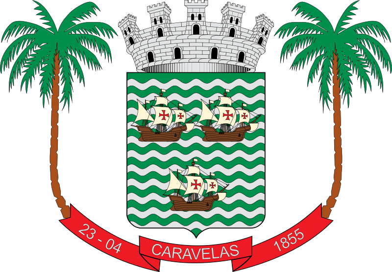 Coat of arms (crest) of Caravelas (Bahia)
