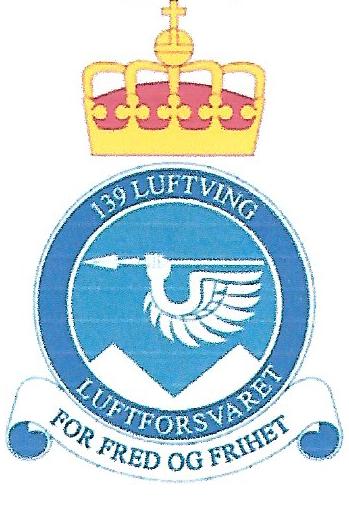 Coat of arms (crest) of the 139th Air Wing, Norwegian Air Force