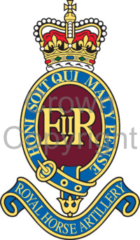 Coat of arms (crest) of the 7 Parachute Regiment, RHA, British Army