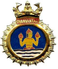 Coat of arms (crest) of the Indian Naval Hospital Dhanvantari, Indian Navy