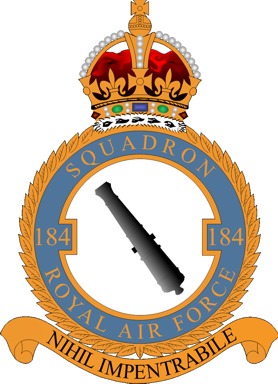 Coat of arms (crest) of the No 184 Squadron, Royal Air Force