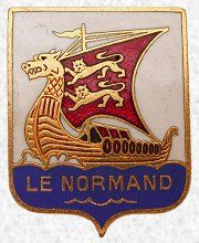 Coat of arms (crest) of the Frigate Le Normand (F765), French Navy