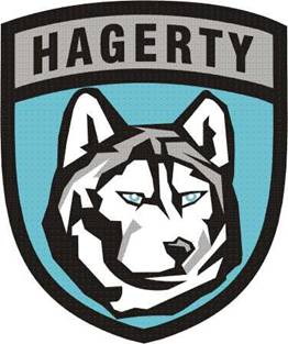 Coat of arms (crest) of Hagerty High School Junior Reserve Officer Training Corps, US Army