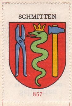 Wappen von/Blason de Schmitten (Fribourg)