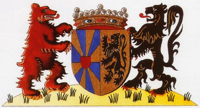 Wapen van West-Vlaanderen/Coat of arms (crest) of West-Vlaanderen