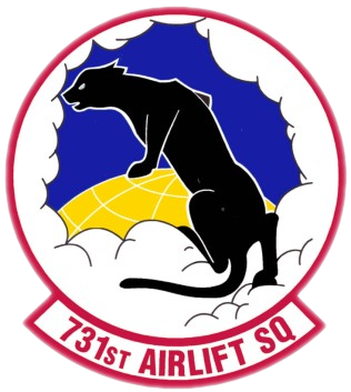 Coat of arms (crest) of the 731st Airlift Squadron, US Air Force