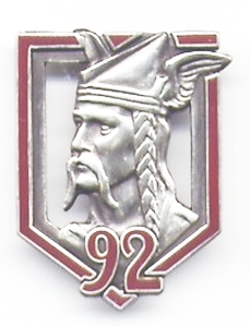 Coat of arms (crest) of the 92nd Infantry Regiment, French Army