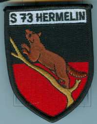 Coat of arms (crest) of the Fast Missile Boat Hermelin (S-73), German Navy