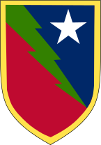 Arms of 136th Maneuver Enhancement Brigade, Texas Army National Guard