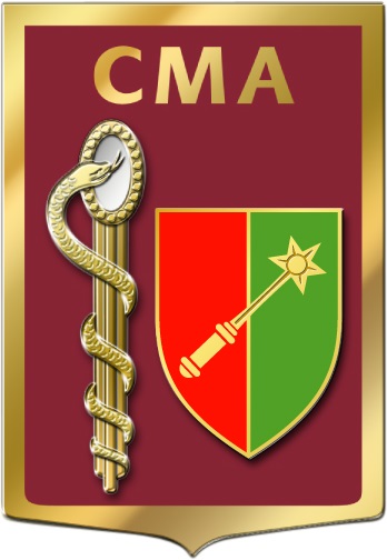 Coat of arms (crest) of the Armed Forces Military Medical Centre Colmar, France