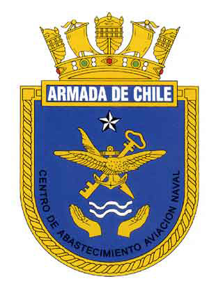 Coat of arms (crest) of the Naval Aviation Supply Centre, Chilean Navy