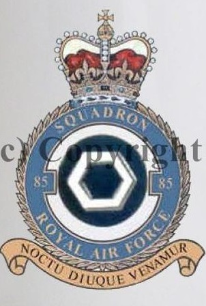 Coat of arms (crest) of the No 85 Squadron, Royal Air Force