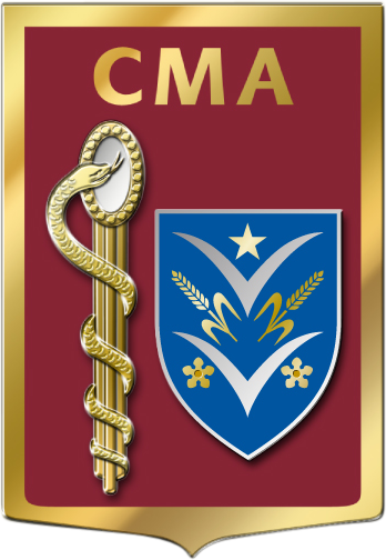 Coat of arms (crest) of the Armed Forces Military Medical Centre Villacoublay, France