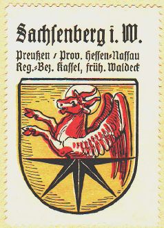 Wappen von Sachsenberg/Coat of arms (crest) of Sachsenberg