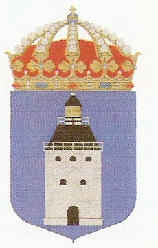 Coat of arms (crest) of the HMS Landsort, Swedish Navy