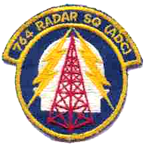 Coat of arms (crest) of the 764th Radar Squadron, US Air Force