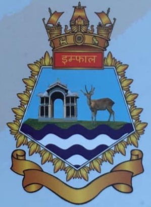 Coat of arms (crest) of the INS Imphal, Indian Navy