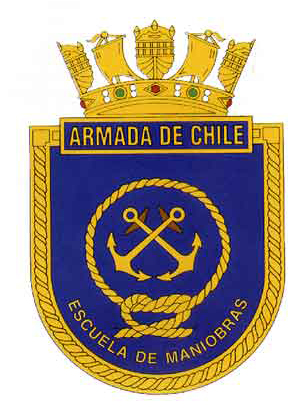 Coat of arms (crest) of the Manoeuvre School Constantino Micalvi, Chilean Navy