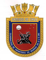 Coat of arms (crest) of the Marine Infantry Order and Security Garrison Magallanes, Chilean Navy