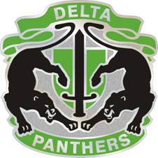 Coat of arms (crest) of Delta High School Junior Reserve Officer Training Corps, US Army
