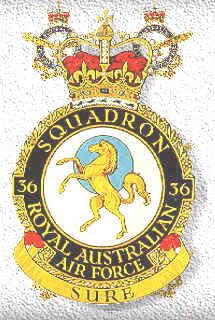 Coat of arms (crest) of the No 36 Squadron, Royal Australian Air Force