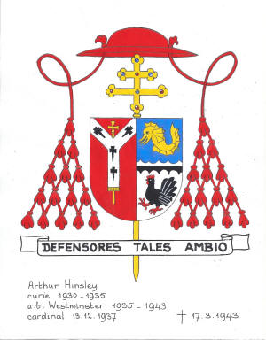 Arms of Arthur Hinsley