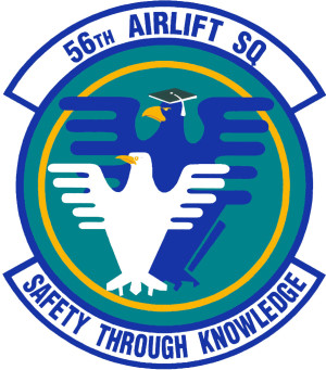 Coat of arms (crest) of the 56th Airlift Squadron, US Air Force
