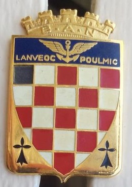 Coat of arms (crest) of the Naval Air Base Lanveoc-Poulmic, French Navy