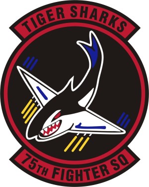 Coat of arms (crest) of the 75th Fighter Squadron, US Air Force
