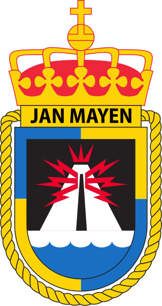 Coat of arms (crest) of the Coast Guard Vessel KV Jan Mayen, Norwegian Navy