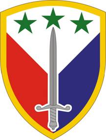 Coat of arms (crest) of 402nd Support Brigade, US Army