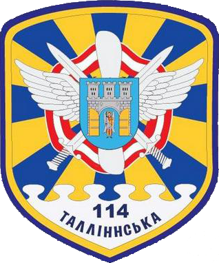 Coat of arms (crest) of 114th Tallinn Tactical Aviation Brigade, Ukrainian Air Force