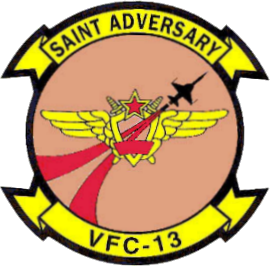 Coat of arms (crest) of the VFC-13 Saints, US Navy