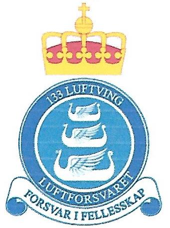 Coat of arms (crest) of the 133rd Air Wing, Norwegian Air Force