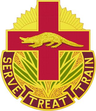 Coat of arms (crest) of the 345th Combat Support Hospital, US Army