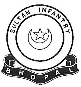 Coat of arms (crest) of the Bhopal Sultania Infantry Battalion, Bhopal