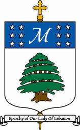 Arms (crest) of Eparchy of Our Lady of Lebanon of Los Angeles (Maronite Rite)