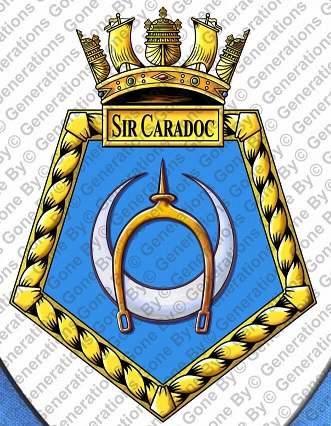 Coat of arms (crest) of the RFA Sir Caradoc, United Kingdom