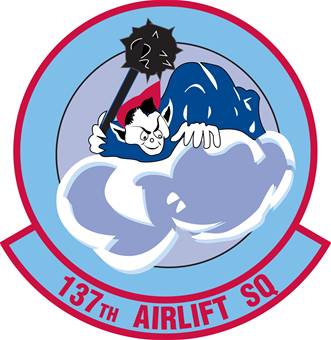 Coat of arms (crest) of the 137th Airlift Squadron, New York Air National Guard