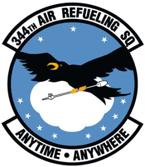 Coat of arms (crest) of 344th Air Refueling Squadron, US Air Force