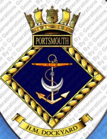 Coat of arms (crest) of the H.M. Dockyard Portsmouth, Royal Navy