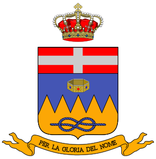 Coat of arms (crest) of 10th Cavalry Regiment Lancieri di Vittorio Emanuele II, Italian Army