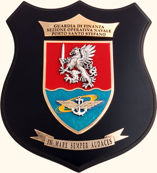 Arms of Porto Santo Stefano Naval Operative Section, Financial Guard