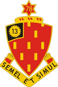 Coat of arms (crest) of 78th Field Artillery Regiment, US Army