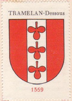 Wappen von/Blason de Tramelan-Dessous