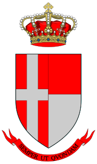 Coat of arms (crest) of 13th Cavalry Regiment Cavalleggeri di Monferrato, Italian Army