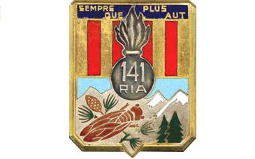 Coat of arms (crest) of the 141st Alpine Infantry Regiment, French Army