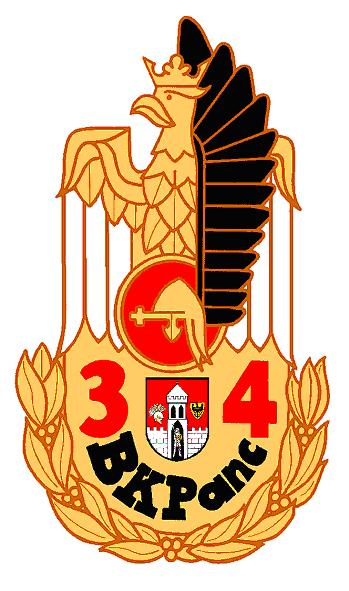 Coat of arms (crest) of 34th Armoured Cavalry Brigade Grand Crown Hetman Jan Zamoyski, Polish Army