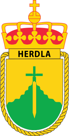 Coat of arms (crest) of the Herdla Fort, Norwegian Navy